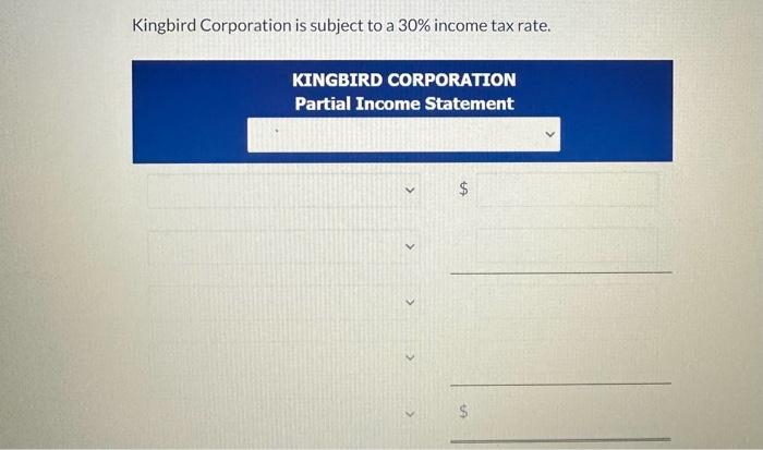 Prepare a partial income statement, beginning with | Chegg.com