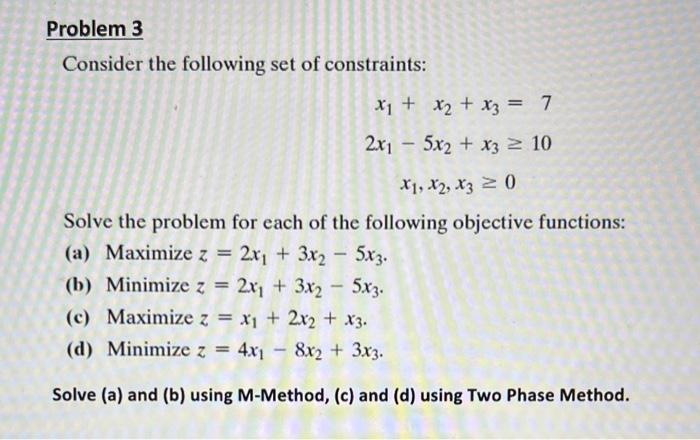 Solved Consider the following set of constraints: | Chegg.com
