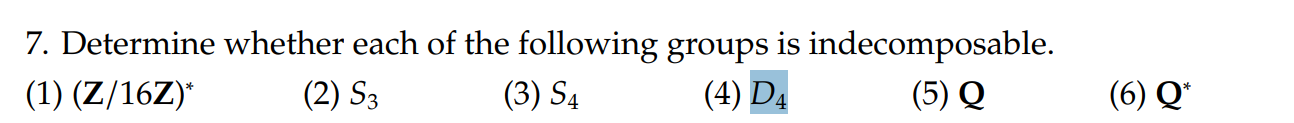 Solved Determine whether each of the following groups is | Chegg.com