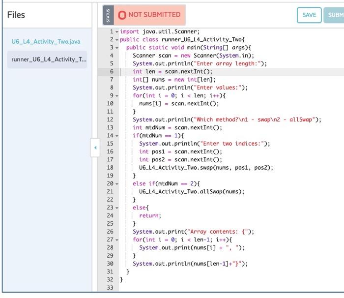 Solved Instructions Write two public static methods in the | Chegg.com