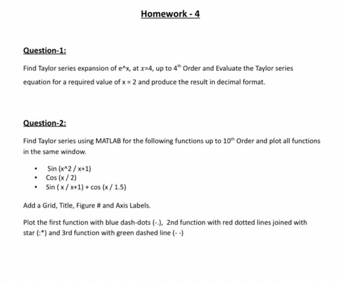 solved-question-1-find-taylor-series-expansion-of-e-x-at-chegg