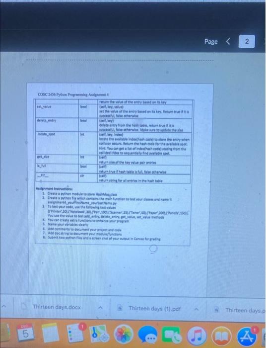 Page 1 COSC 2136 Python Programming Anime 4 | Chegg.com