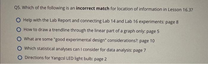 Q5. Which of the following is an incorrect match for Chegg