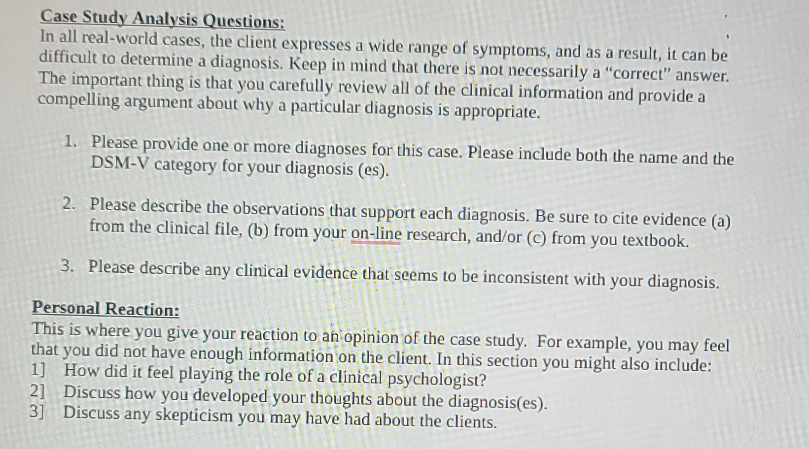 Solved Case Study Analysis Questions:In all real-world | Chegg.com