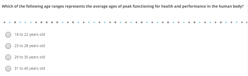 Solved Which of the following age ranges represents the | Chegg.com