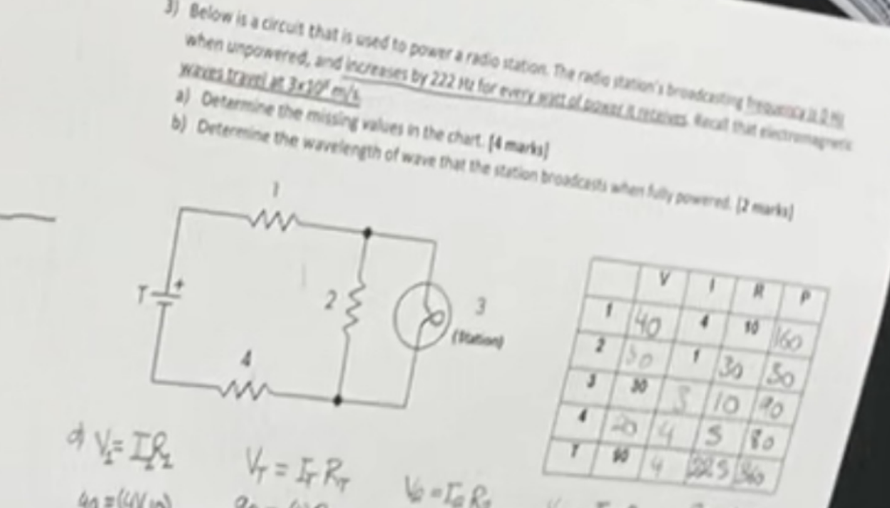 Solved 3) Radio is O Hz unpowered. increases by 222 Hz for