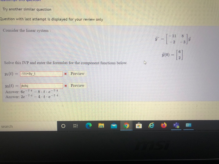 Solved Try another similar question Question with last | Chegg.com