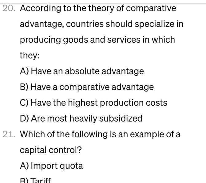 Solved Economics: According To The Theory Of Comparative | Chegg.com