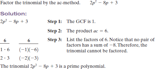 Solved: Factor The Trinomials Using The Ac-method. (See Example ...