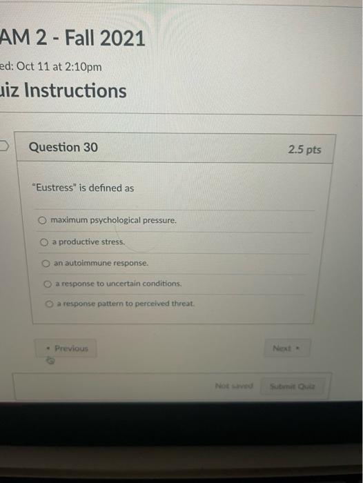 Solved AM 2 - Fall 2021 ed: Oct 11 at 2:10pm uiz | Chegg.com