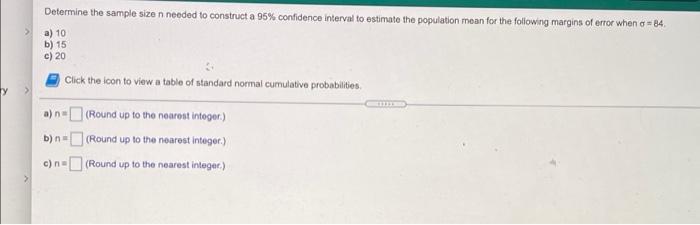 Solved o Construct a 98% confidence interval to estimate the | Chegg.com