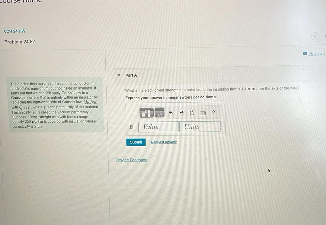 Solved The electric field must be zero inside a conductor | Chegg.com