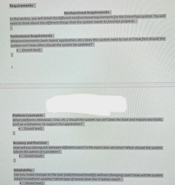 Solved I need only the highlighted Requirements Section of | Chegg.com