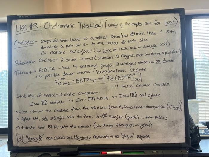 LAB \3 Chelometric Titration) (analyzivg the compex