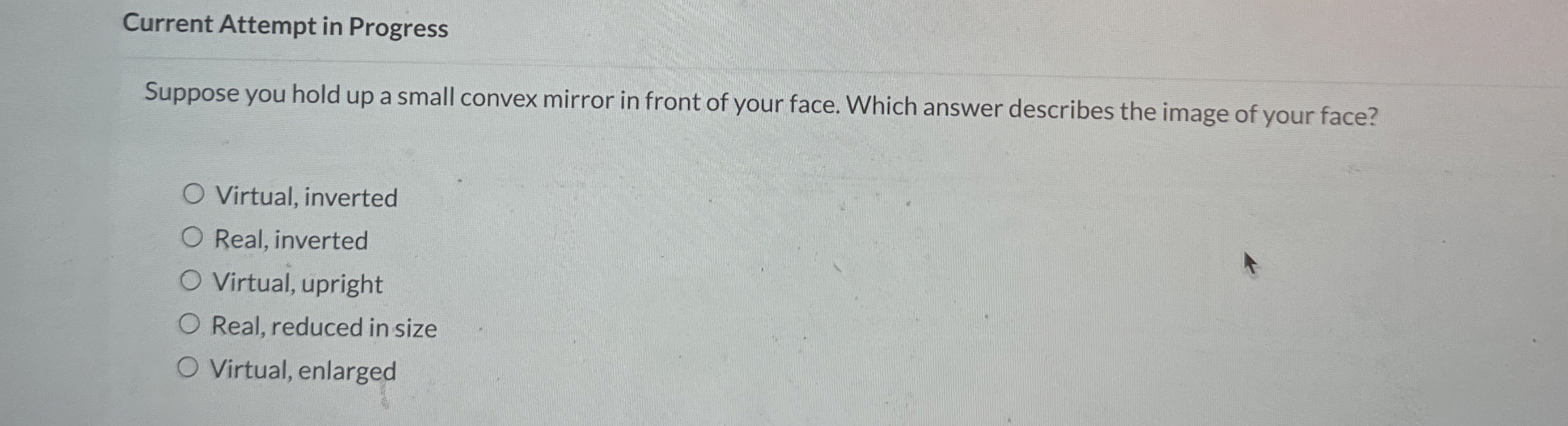 Solved Current Attempt in ProgressSuppose you hold up a | Chegg.com