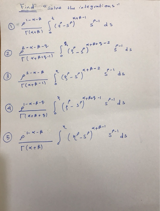 Solved Find Solve The Integrations 1 X B B 1 R B Chegg Com