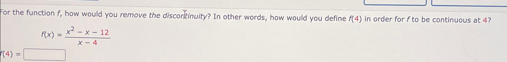 Solved For the function f, ﻿how would you remove the | Chegg.com