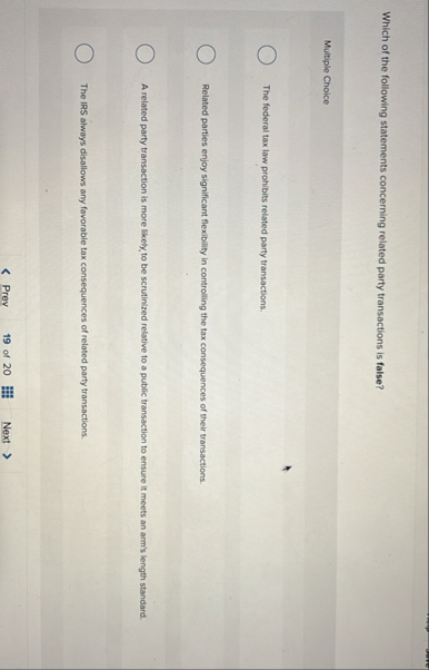 Solved Which of the following statements concerning related | Chegg.com