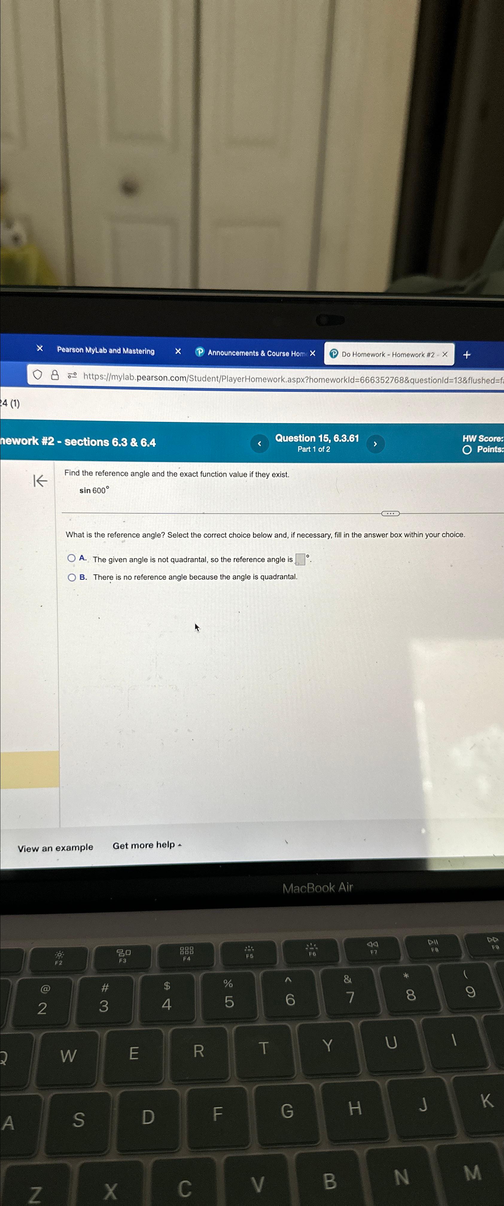 Pearson MyLab and Mastering x ﻿Announcements & Course