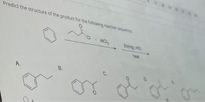 Solved Predict the structure of the product for the | Chegg.com