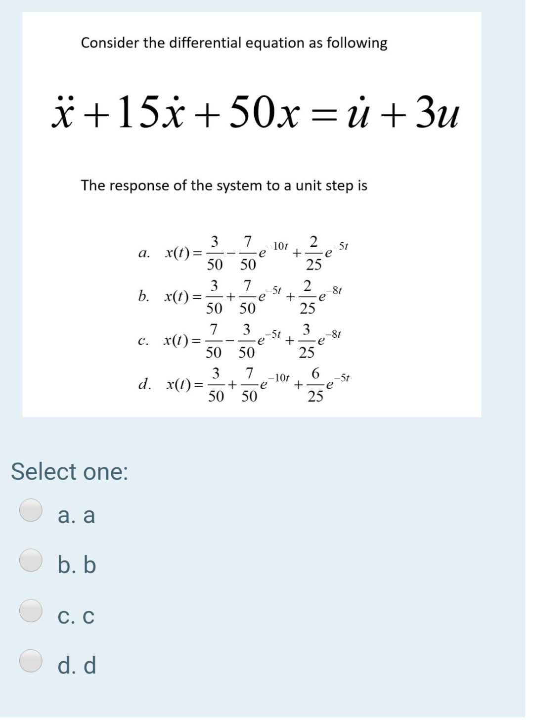 Solved Consider The Differential Equation As Following I Chegg Com