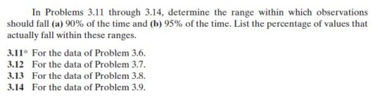 In Problems 3 11 Through 3 14 Determine The Range Chegg Com