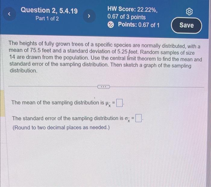 Solved The heights of fully grown trees of a specific | Chegg.com