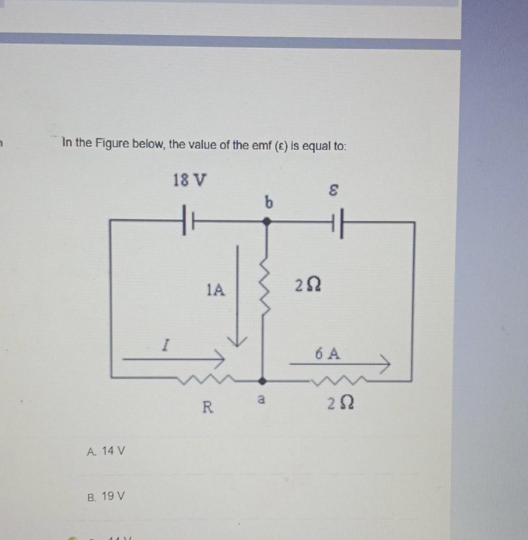 Solved In The Figure Below, The Value Of The Emf(ε) Is Equal | Chegg.com