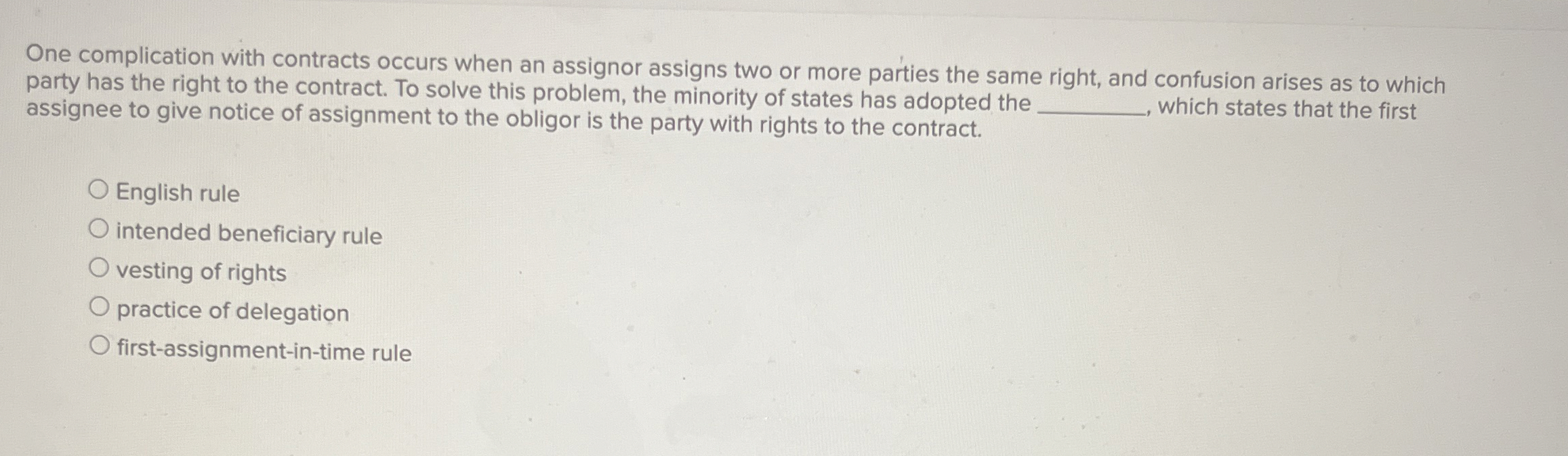 Solved Which of the following rights can be assigned?Rights | Chegg.com