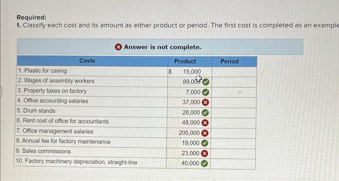 Solved Required Information Problem 1-1A (Algo) Classifying | Chegg.com