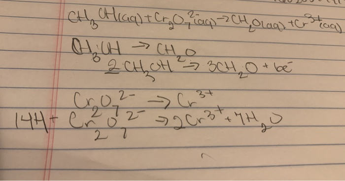 Solved Balance the following redox equation in acidic Chegg