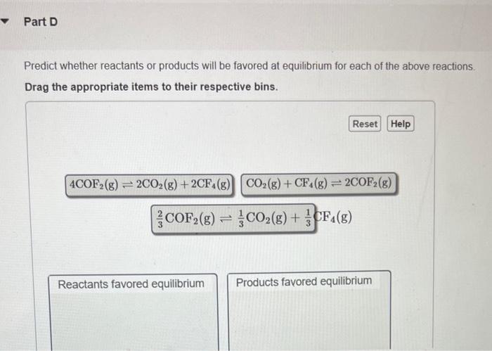 Solved The reaction below has an equilibrium constant | Chegg.com