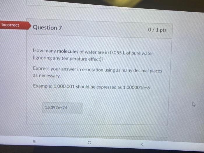 Solved Unanswered Question 6 0/1 pts Suppose you have 1 | Chegg.com