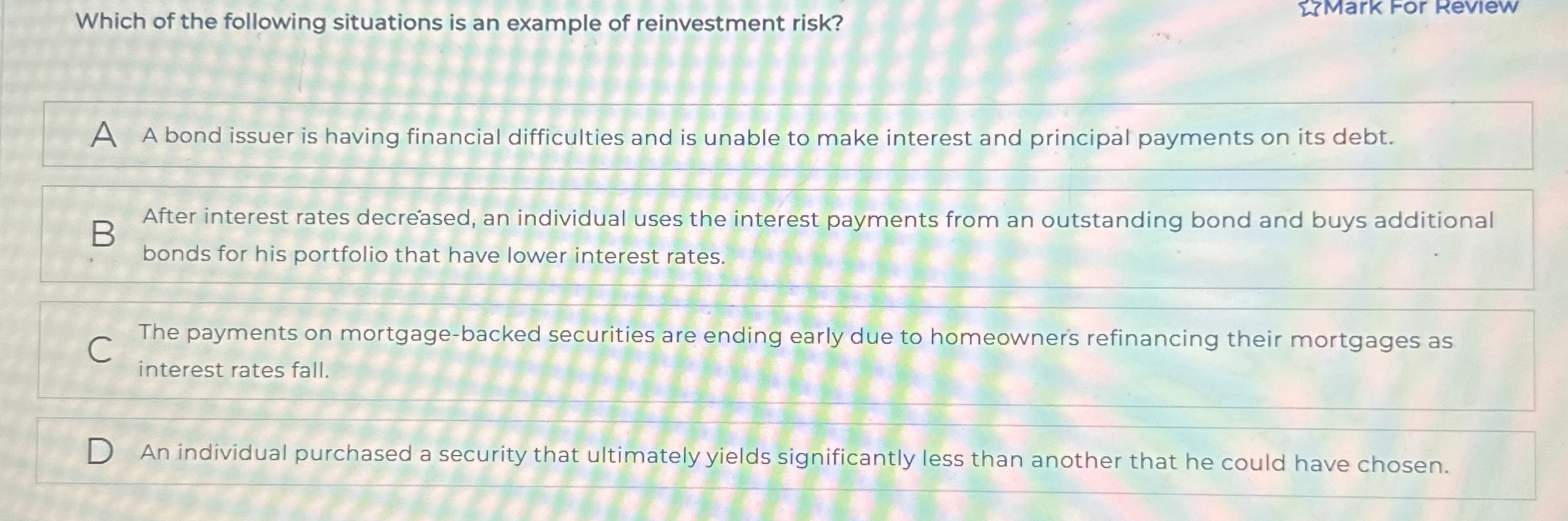 Solved Which of the following situations is an example of | Chegg.com
