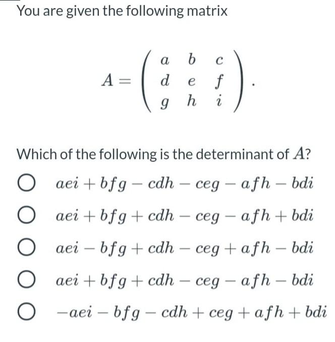 Solved Let A And B Ben X N Matrices Such That Det(A) # 0 And | Chegg.com