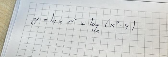 lux ex x = lux ex e² + log (x²-4) 4 5