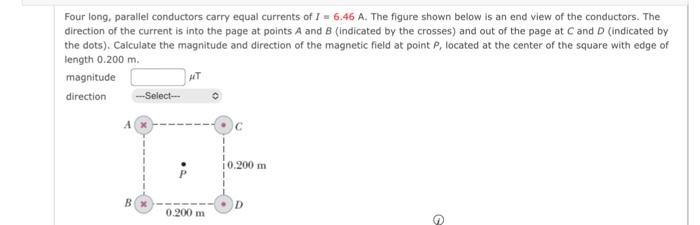 Solved Two Wires Shown In The Figure Below Are Separated By | Chegg.com