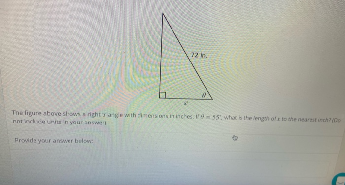 Solved The figure above shows a right triangle with | Chegg.com