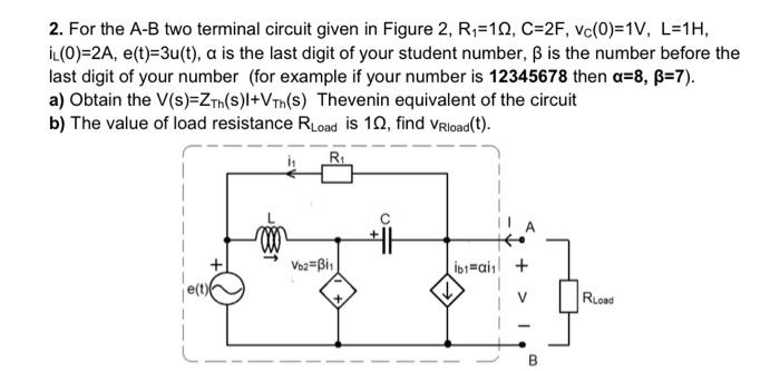 Solved 2. For The A−B Two Terminal Circuit Given In Figure | Chegg.com