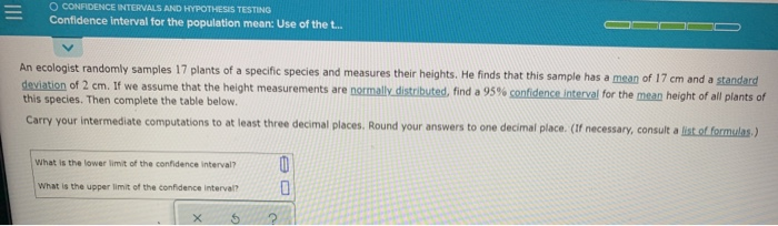 Solved O CONFIDENCE INTERVALS AND HYPOTHESIS TESTING | Chegg.com