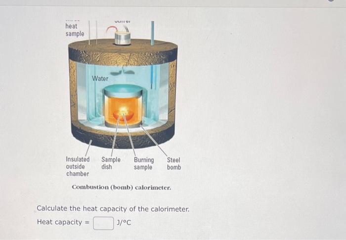 Solved A bomb calorimeter, or constant volume calorimeter, | Chegg.com