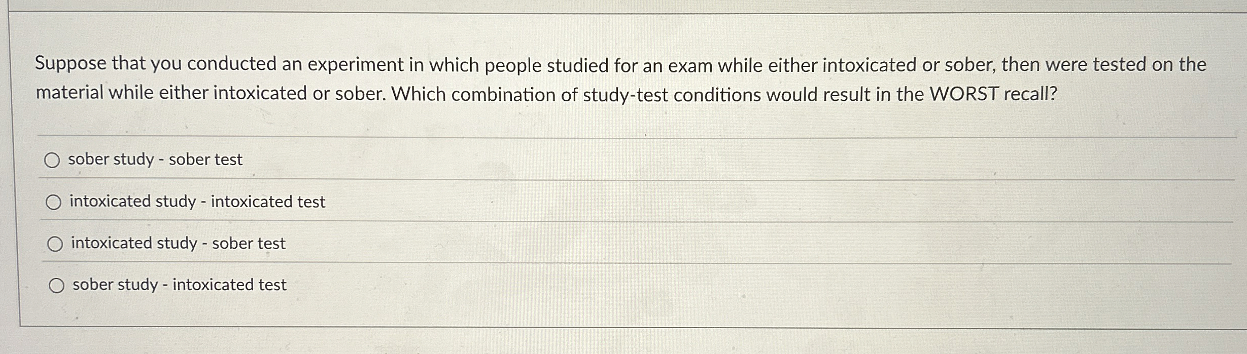 Solved Suppose that you conducted an experiment in which | Chegg.com