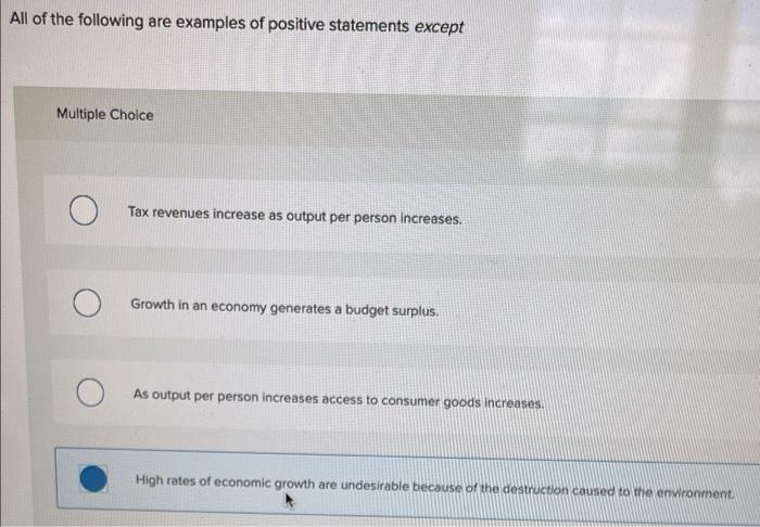 Solved All of the following are examples of positive | Chegg.com