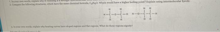 Solved 1. In your own words, explain why I boude 2. Compare | Chegg.com