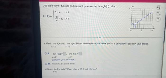 Solved Use the following function and its graph to answer | Chegg.com