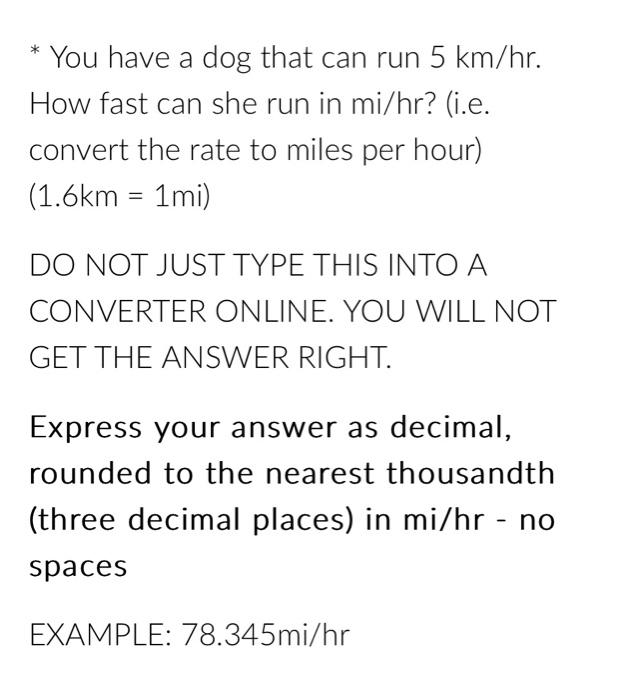 solved-you-have-a-dog-that-can-run-5-km-hr-how-fast-can-chegg