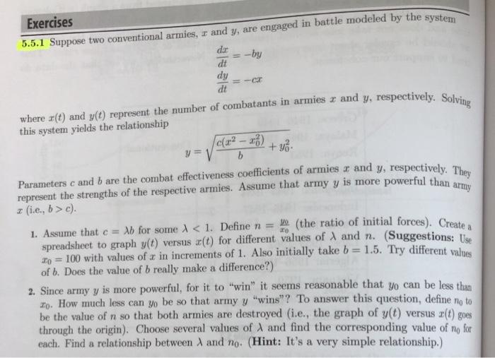 where r(t) and y(t) represent the number of | Chegg.com