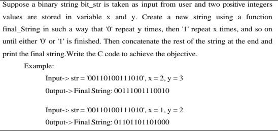 Solved Suppose a binary string bit_str is taken as input | Chegg.com