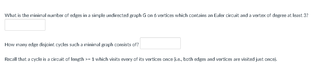 Solved a. ﻿ What is the minimal number of edges in a simple | Chegg.com