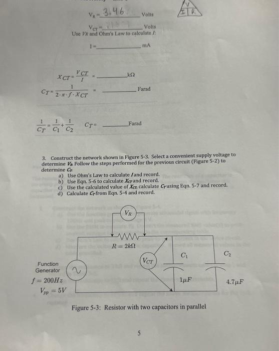 Solved 2. Construct The Network As Shown In Figure 5-2. Note | Chegg.com